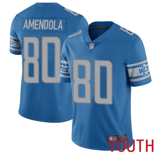 Detroit Lions Limited Blue Youth Danny Amendola Home Jersey NFL Football #80 Vapor Untouchable->youth nfl jersey->Youth Jersey